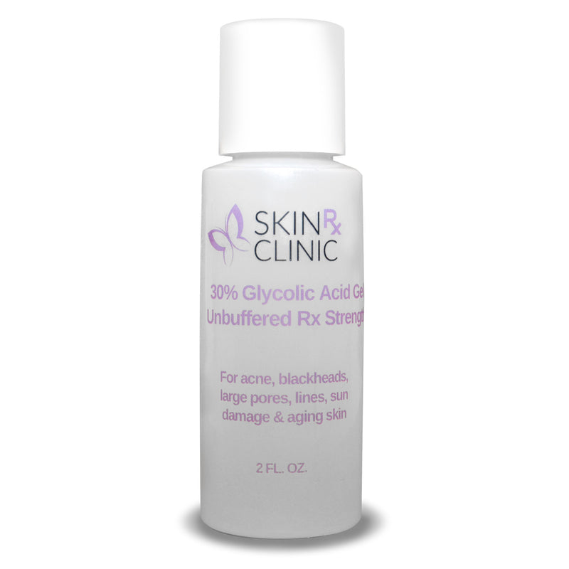 30% Glycolic Acid Gel (Unbuffered) Available in 3 sizes